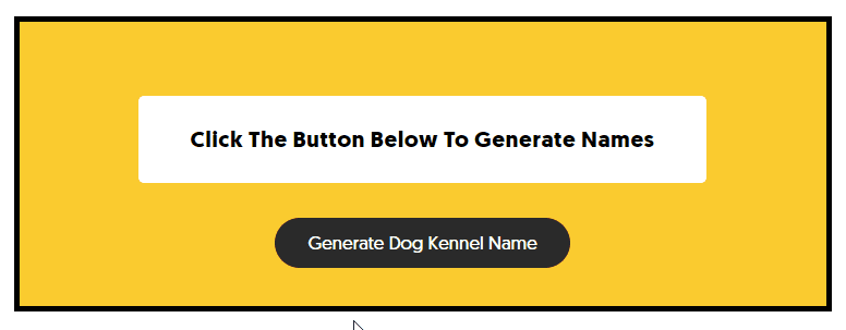 random dog name generator