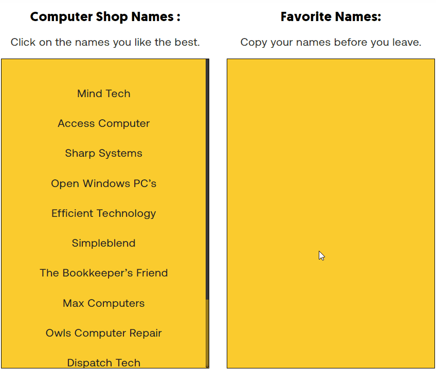 Tech And Computer Store Names 
